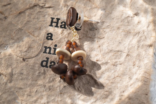 Sohvara Original Artisan Coffee Bean Cluster Earrings image 1