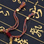 Tibetan Copper Bead Tassel Bracelet – Spiritual Protection & Blessing