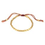 Tibetan Copper Bead Tassel Bracelet – Spiritual Protection & Blessing