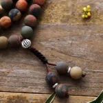 Tiger’s Eye & Turquoise 108 Mala Beads Necklace – Protection, Clarity & Healing