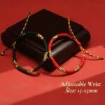 Tibetan Vajra Knot Bracelet – Handwoven Protection & Blessing Cord