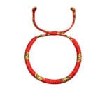Tibetan Vajra Knot Bracelet – Handwoven Protection & Blessing Cord